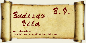 Budisav Vila vizit kartica